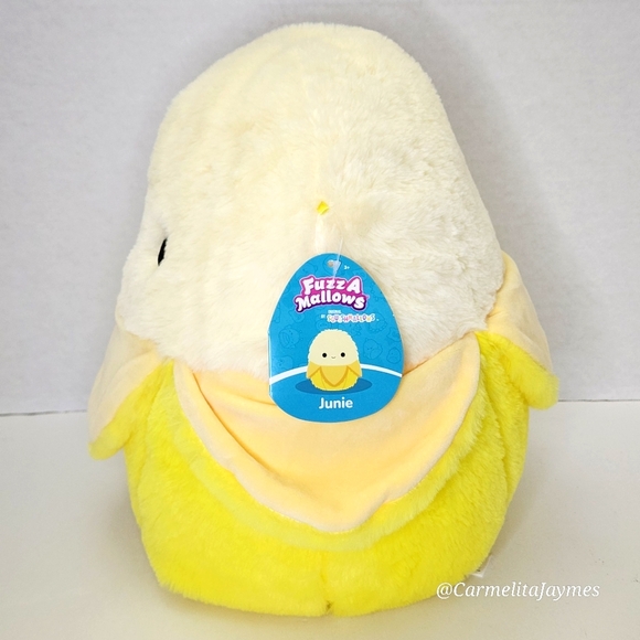 JUNIE 🍌 FuzzAMallow Banana Original Squishmallow By Kellytoy ☆ NWT ☆ - Picture 2 of 8